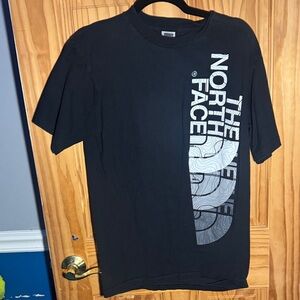 The North Face Men's Black Tee with Silver Graphic